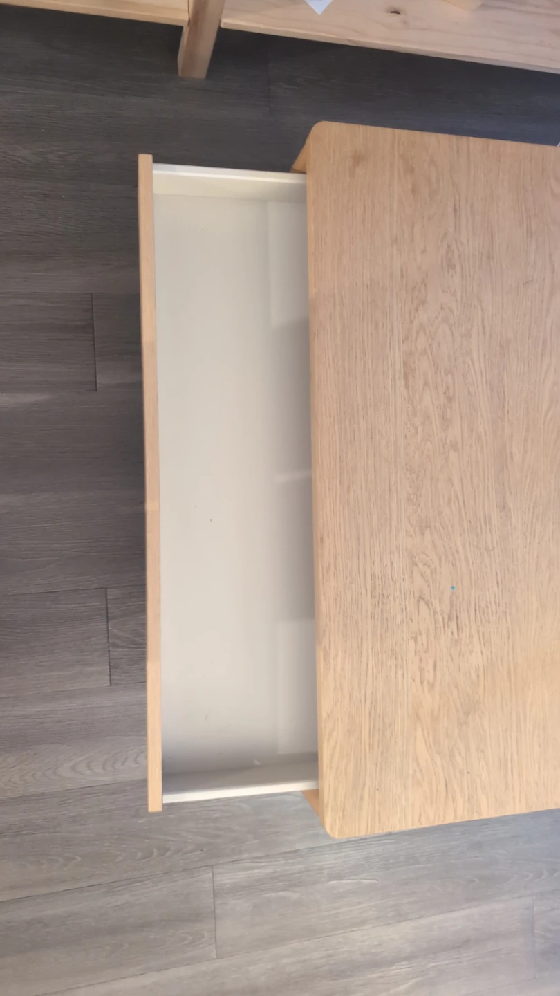 Wooden Coffee Table with Drawer - photo 3