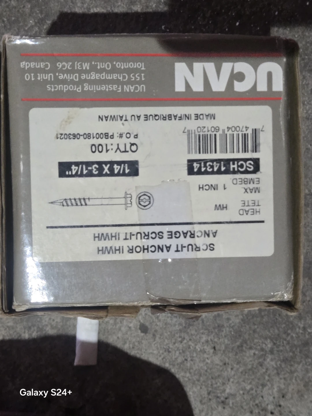 UCAN SCRU-IT ANCHOR HW 1 INCH X 3-1/4" Screws (100ct) - photo 3