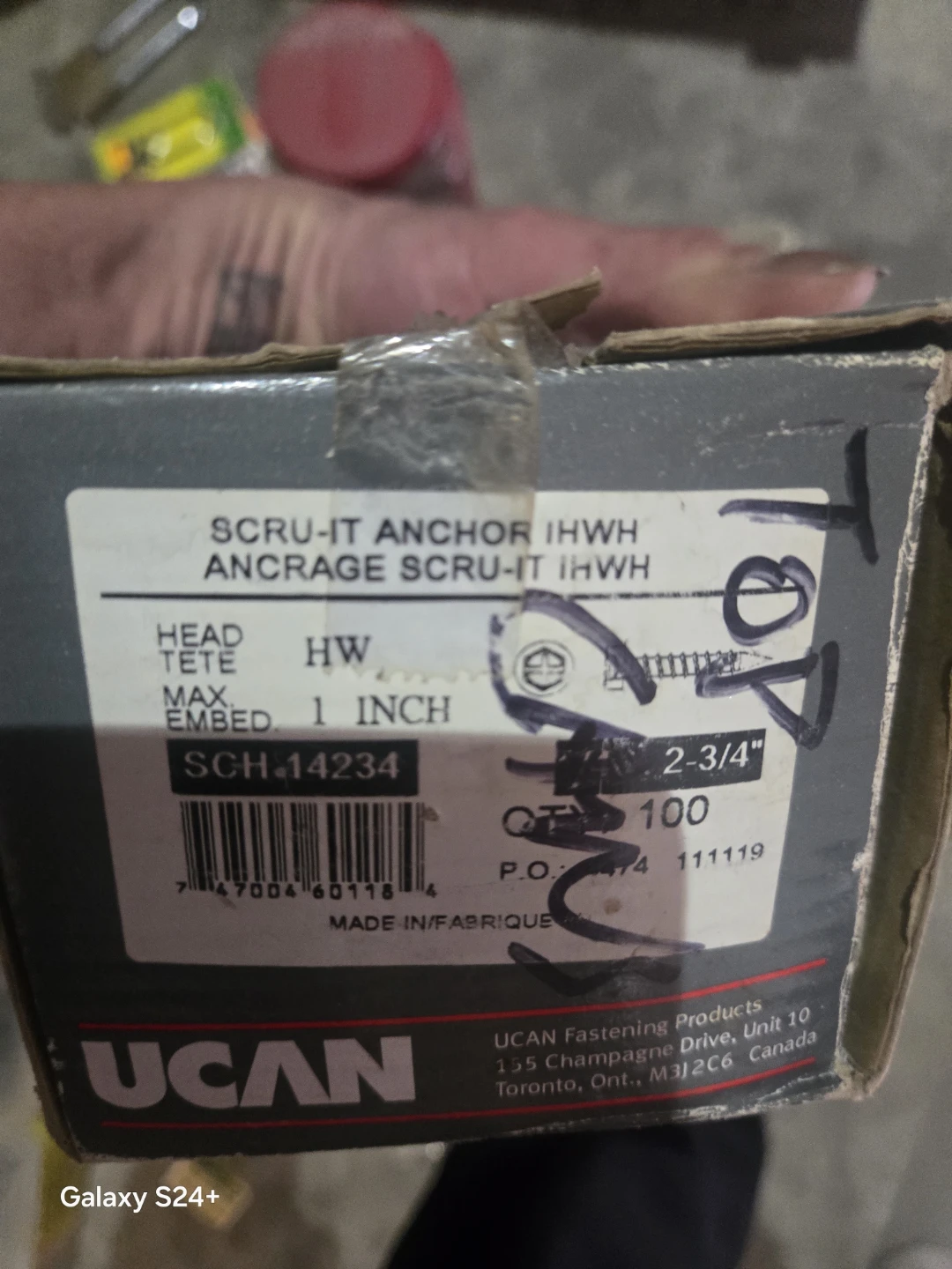 UCAN SCRU-IT ANCHOR HW 1 INCH X 3-1/4" Screws (100ct) - photo 5