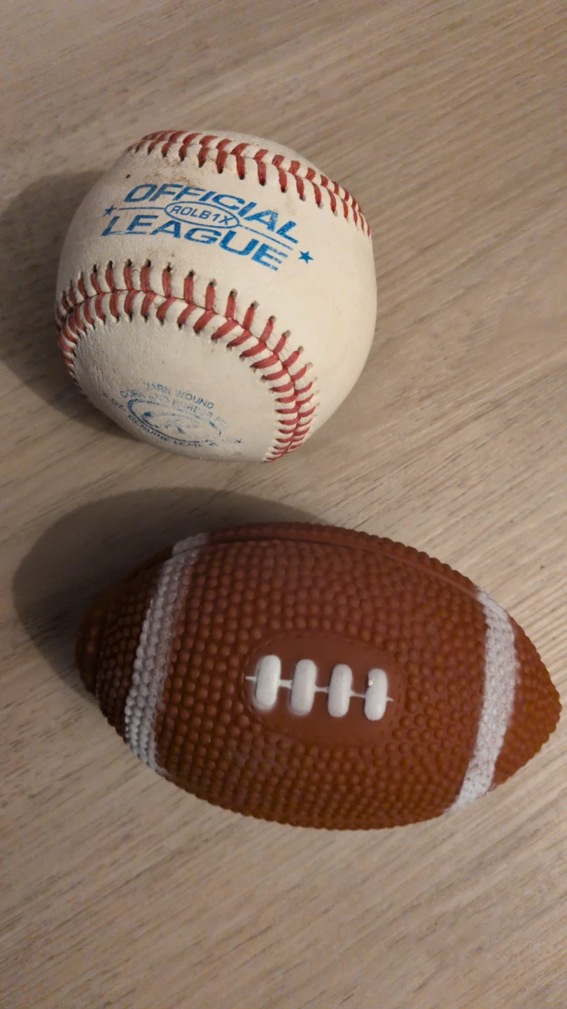 Official League Baseball and Football Toys