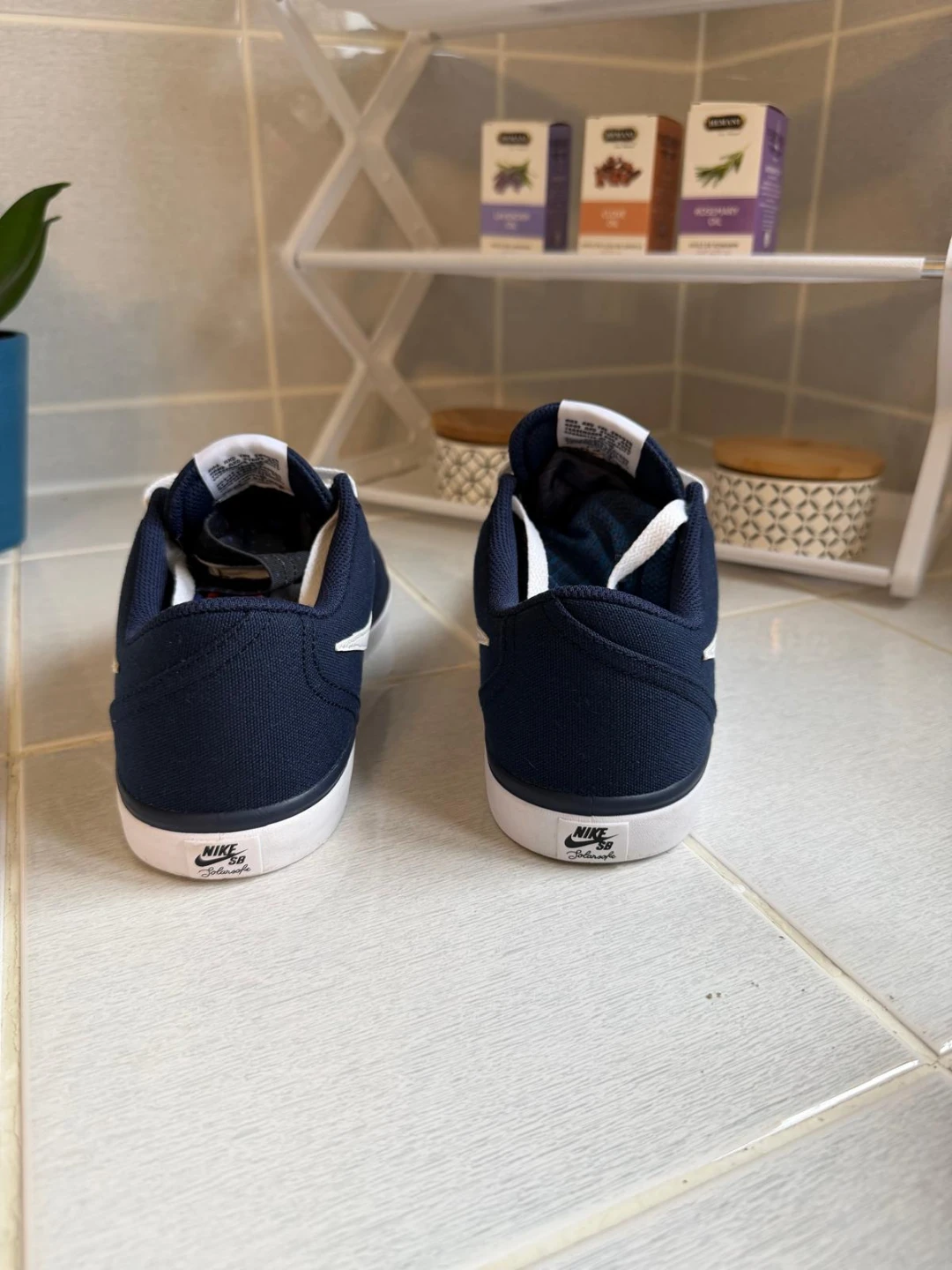 Nike SB Dunk Low Pro Navy White - photo 3