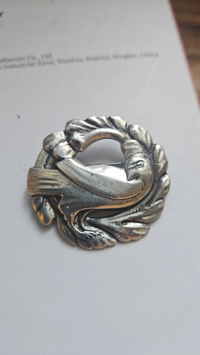 Norseland by cor sterling Sterling Silver vintage Bird Brooch - photo 2