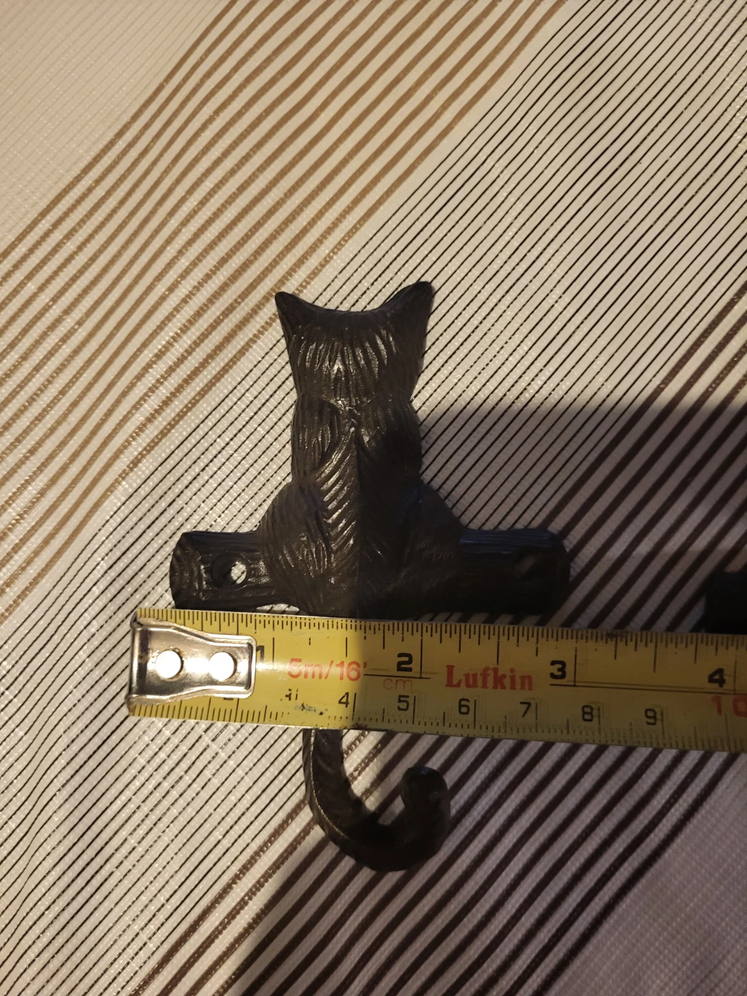Set of 3 Black Cat Metal Hooks - photo 2