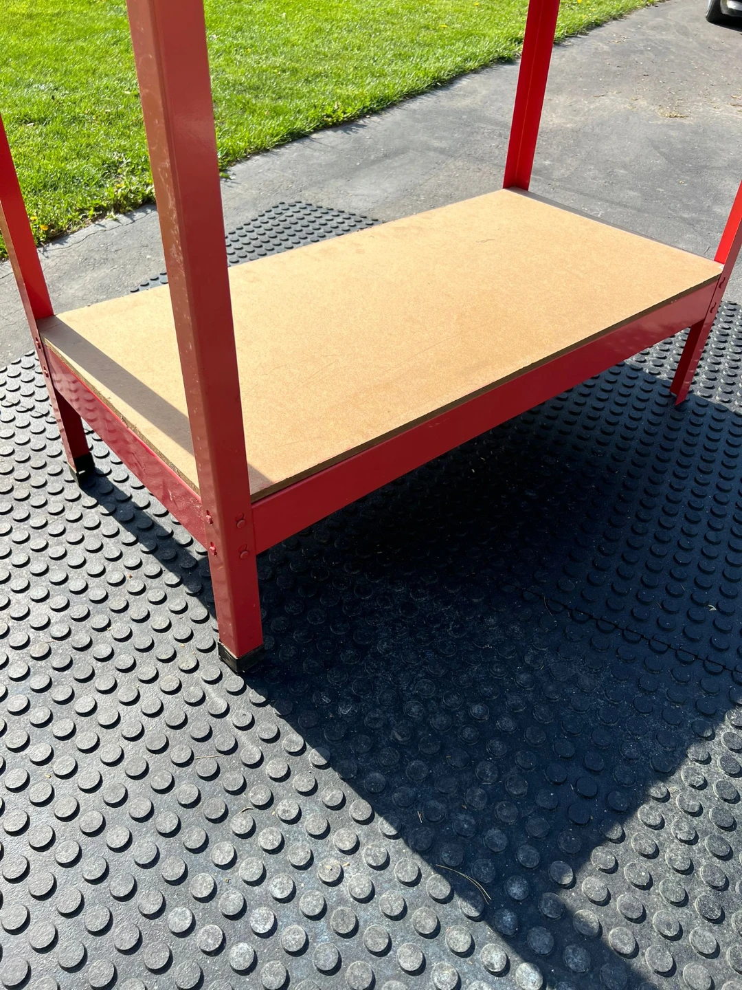Jobmate Red Workbench with Pegboard - photo 2