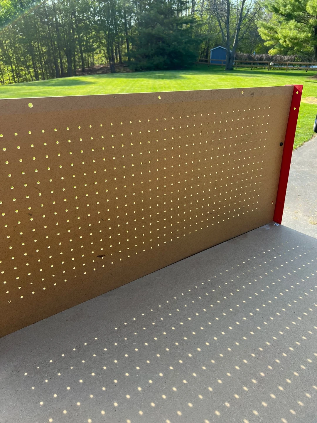 Jobmate Red Workbench with Pegboard - photo 3