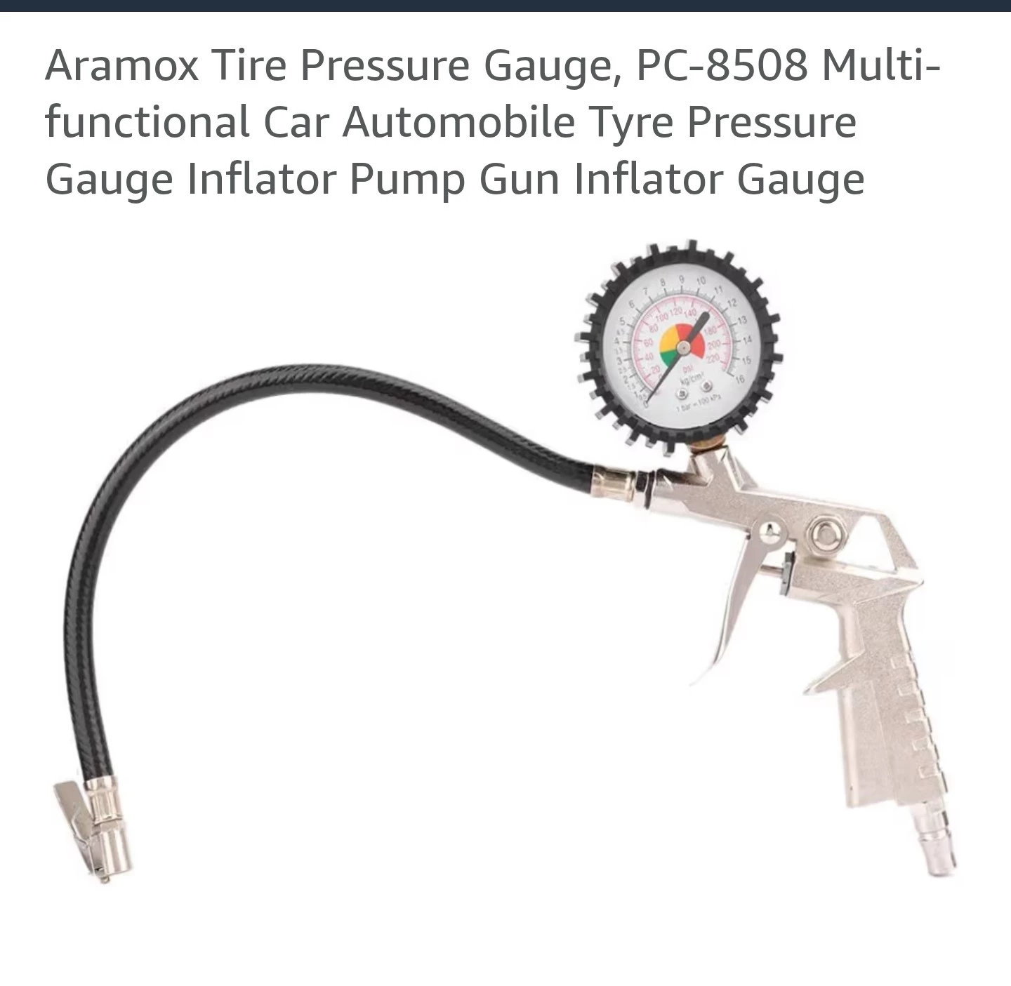 Aramox Tire Pressure Gauge Inflator Gun - photo 2