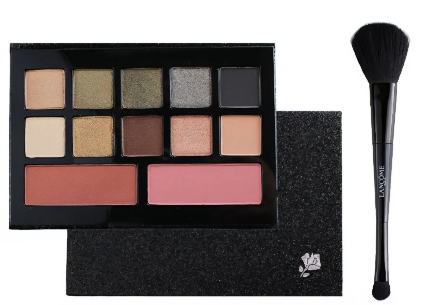 Lancôme Eye Shadow and Blush Palette Dual Brush Makeup Bag Pouch - photo 2