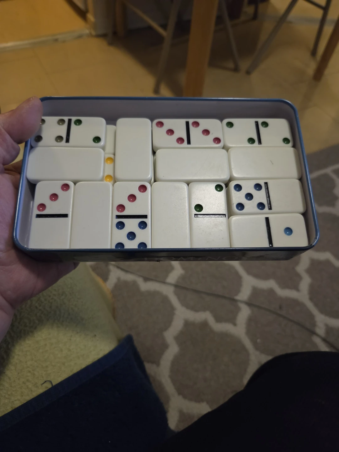2 Cardinal Double Six Color Dot Dominoes Game sets - photo 3