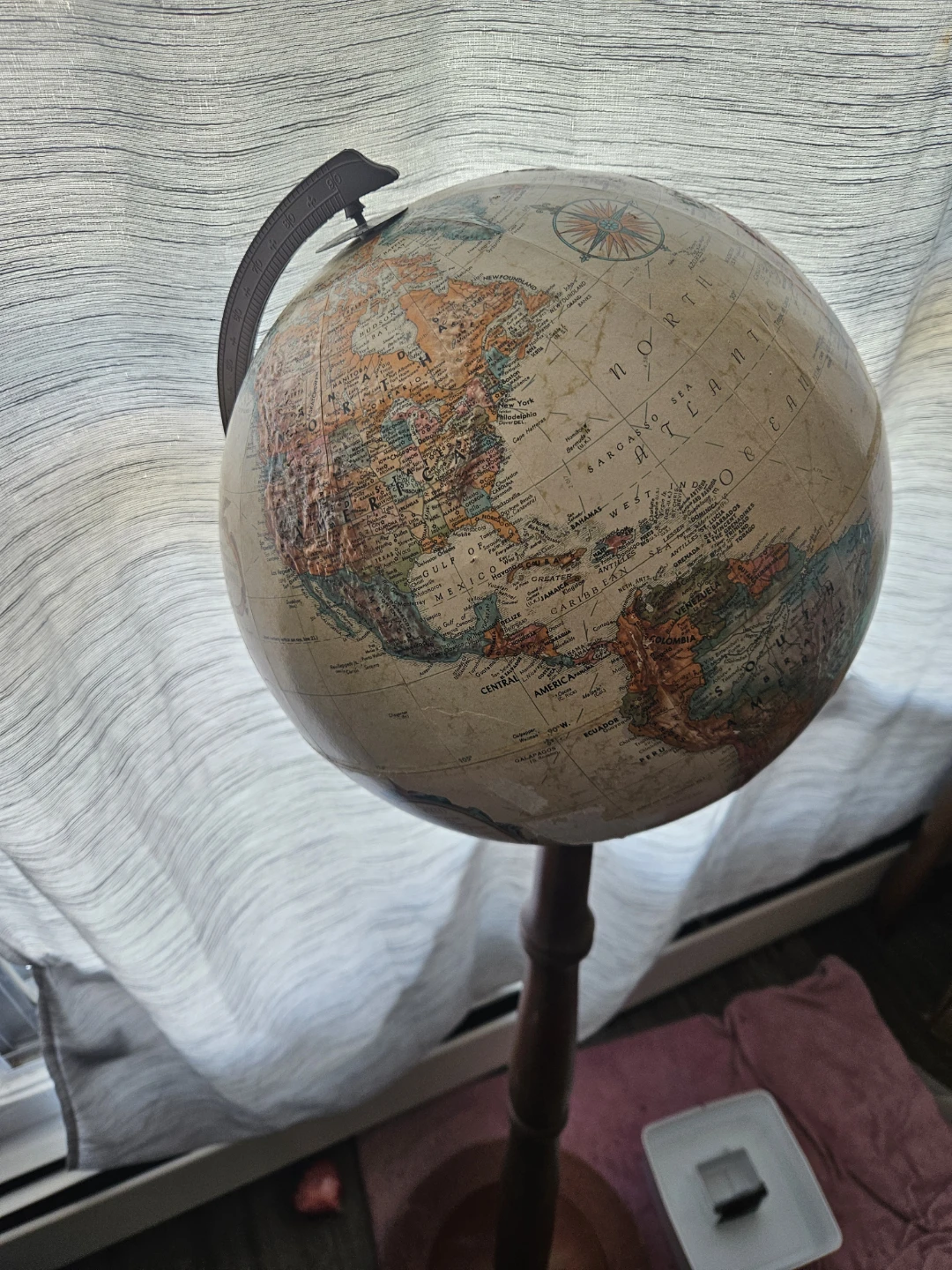 Decorative Globe with Wooden Stand