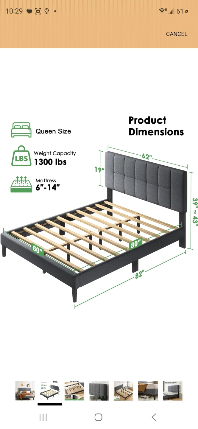 LIKE NEW Queen Mattress and Bed Frame - photo 5