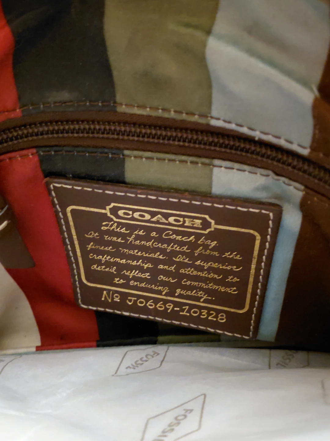 Retro Coach Leather Handbag with Front Flap Pockets