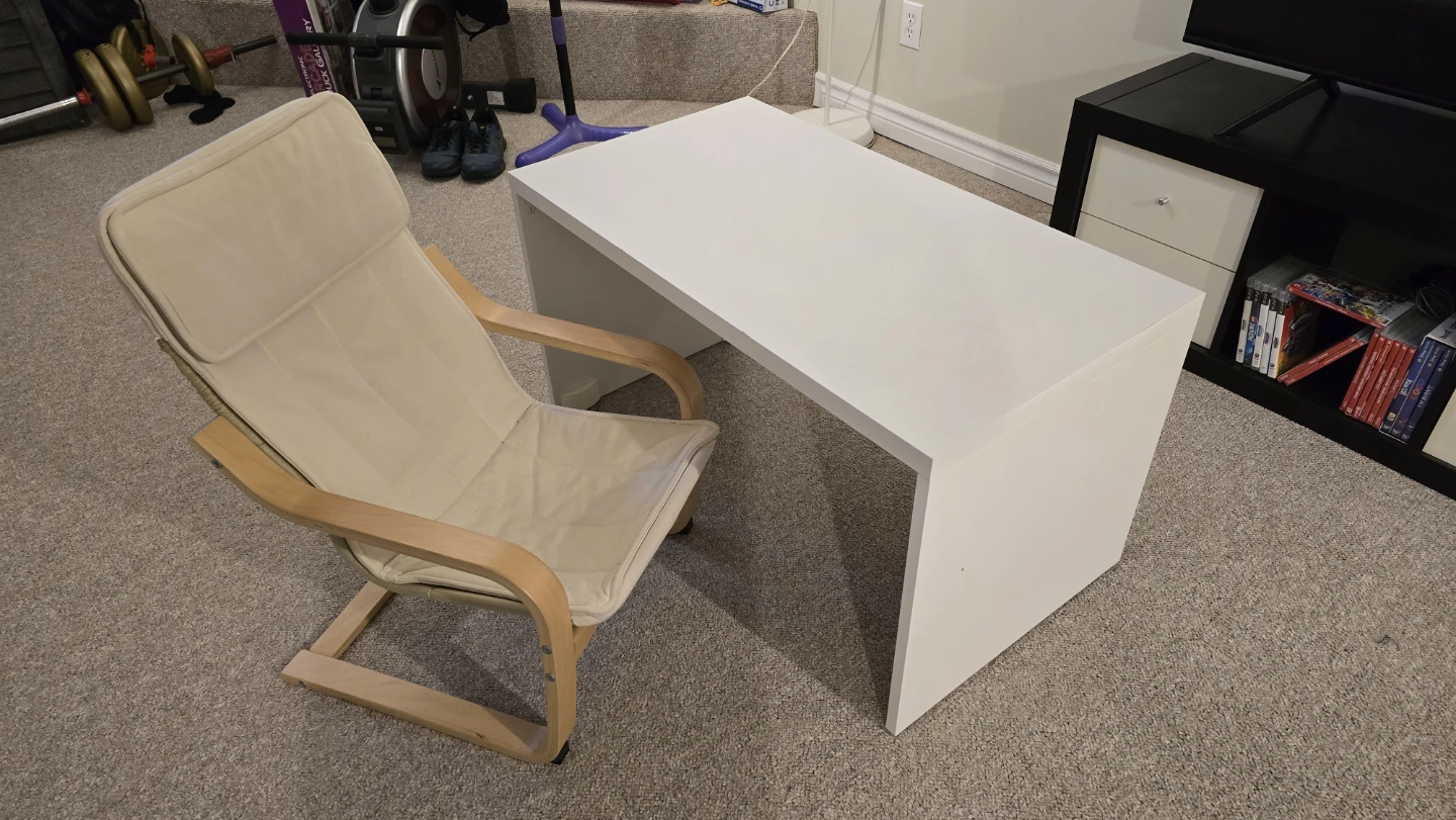 IKEA kids set Poeng armchair + Stuva table - photo 2