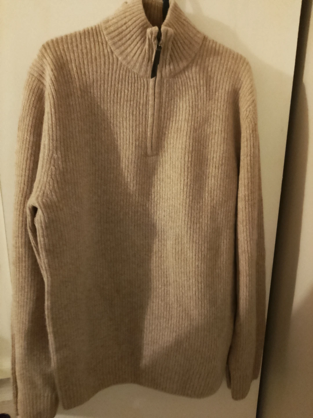 Rodd & Gunn Quarter Zip Sweater - Sand/Sable - LG/G