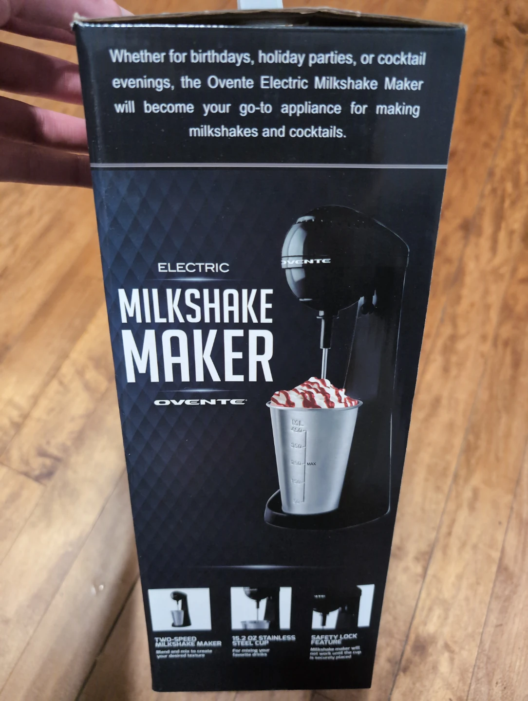 Ovente Electric Milkshake Maker - Black - photo 4