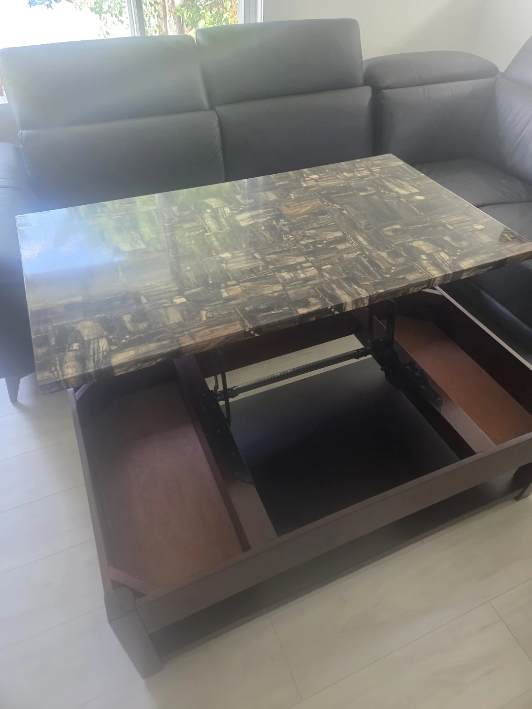 Lift Top Coffee Table with Storage - photo 3