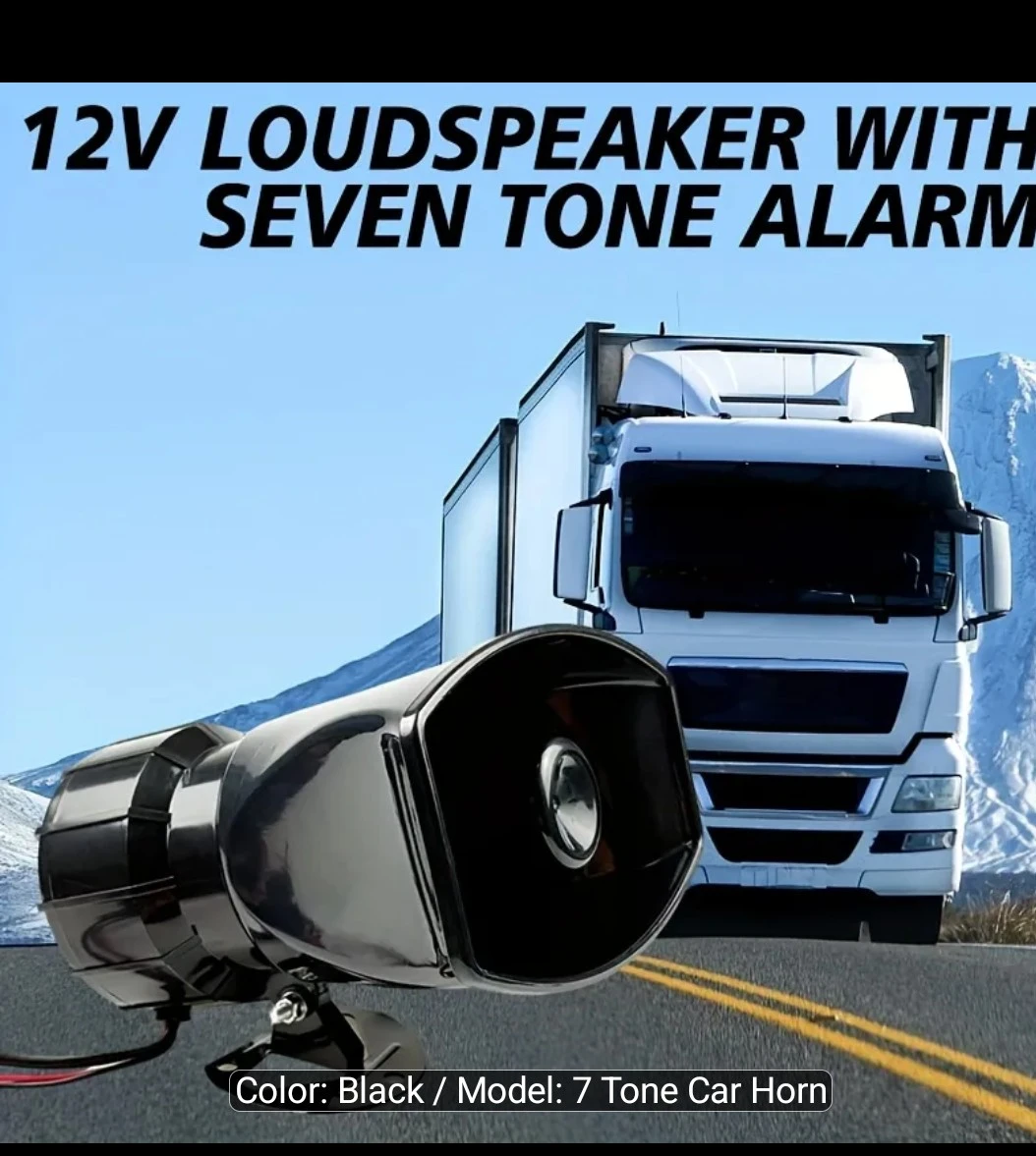 Brand new 7 Tone Car Horn Loudspeaker with Microphone - photo 3