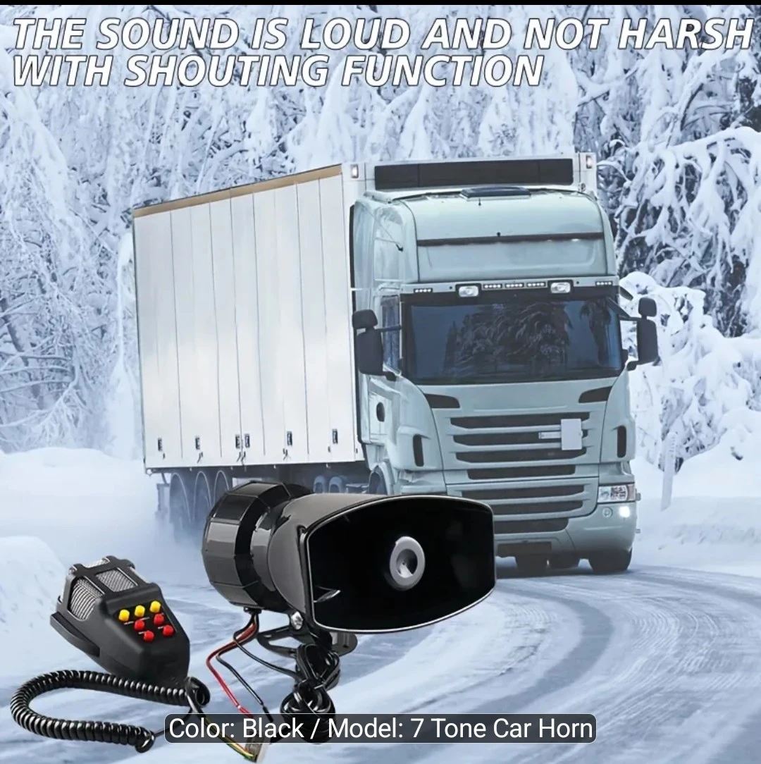 Brand new 7 Tone Car Horn Loudspeaker with Microphone - photo 5