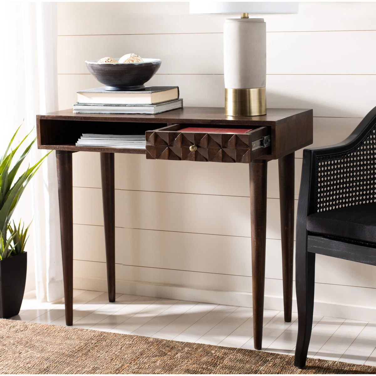 SAFAVIEH Zinnia Mango Wood Desk