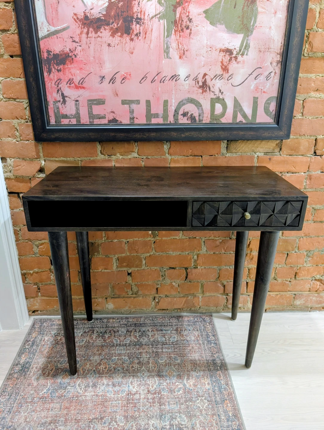SAFAVIEH Zinnia Mango Wood Desk - photo 4