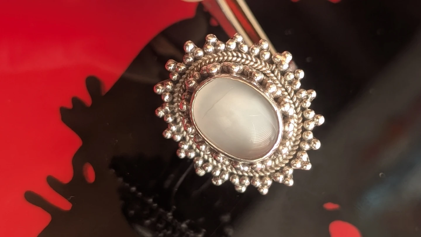 Sterling Silver Moonstone Ring