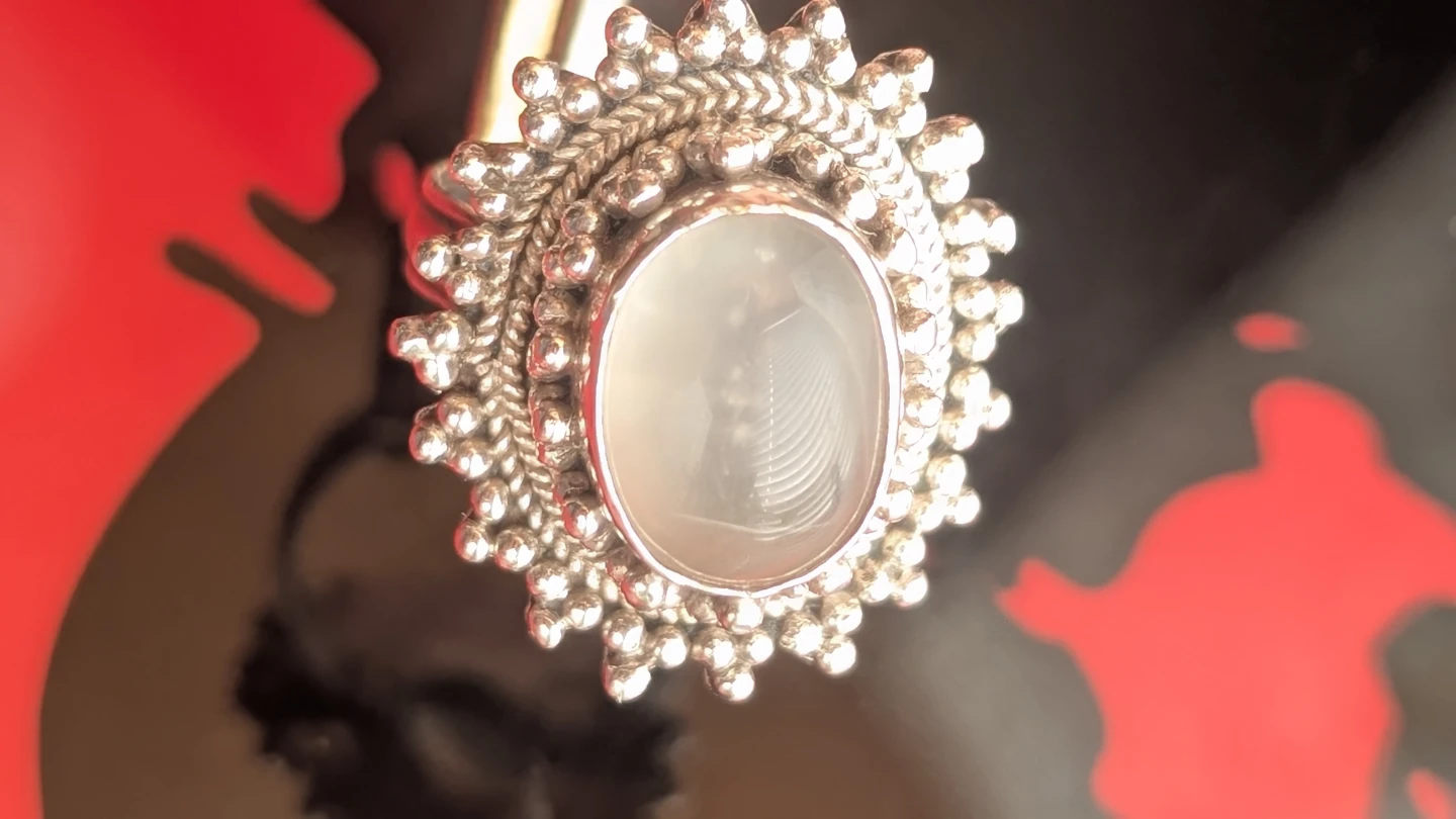 Sterling Silver Moonstone Ring - photo 3