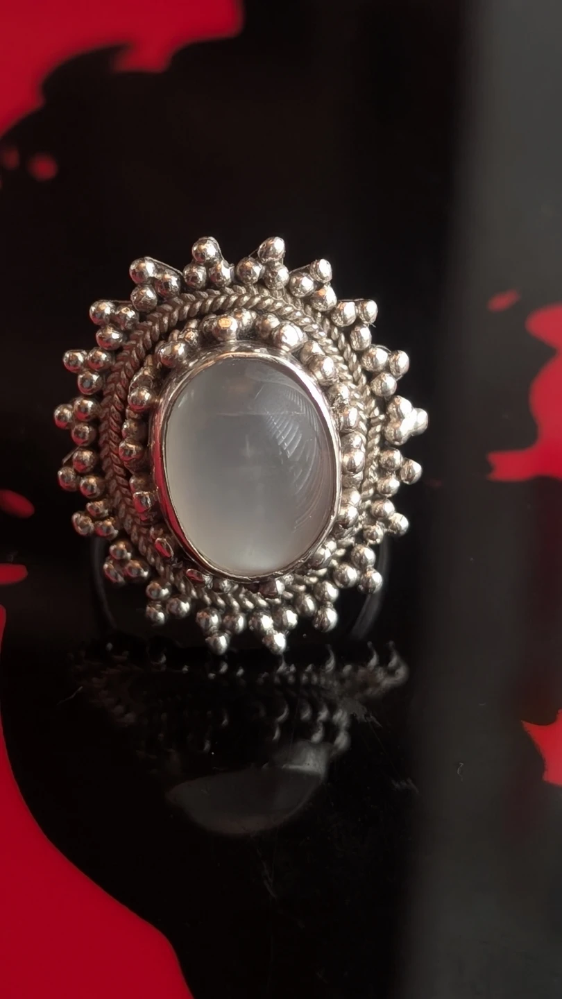 Sterling Silver Moonstone Ring - photo 4