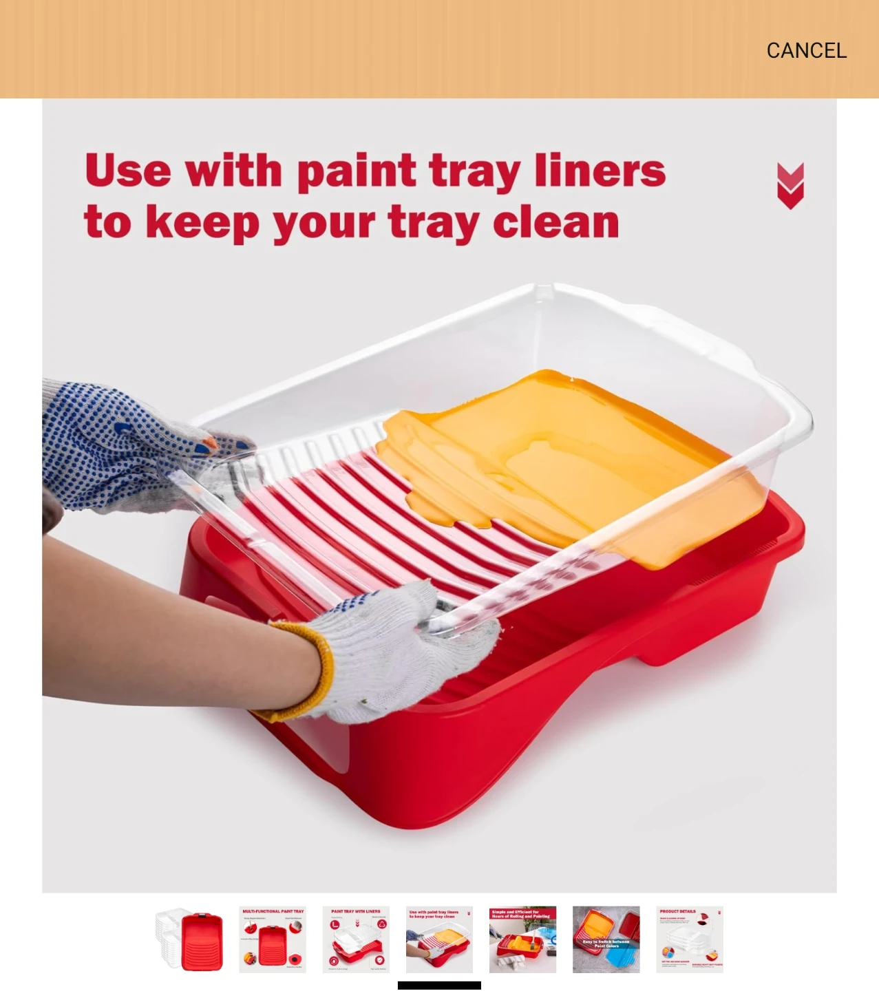 Multi-Functional Red Paint Tray - photo 4
