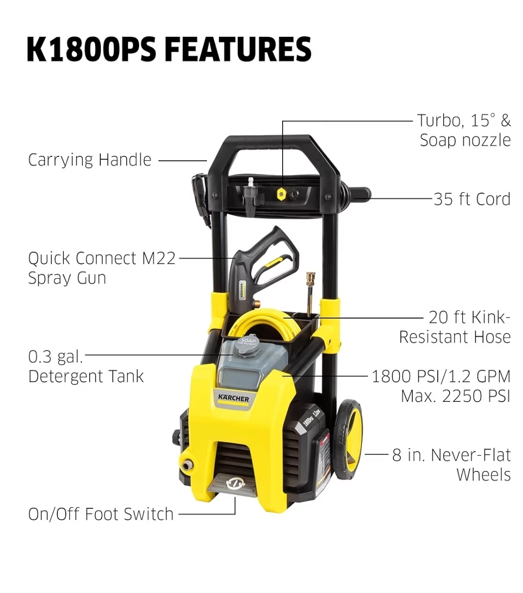 Karcher K1800PS Electric Pressure Washer - photo 2