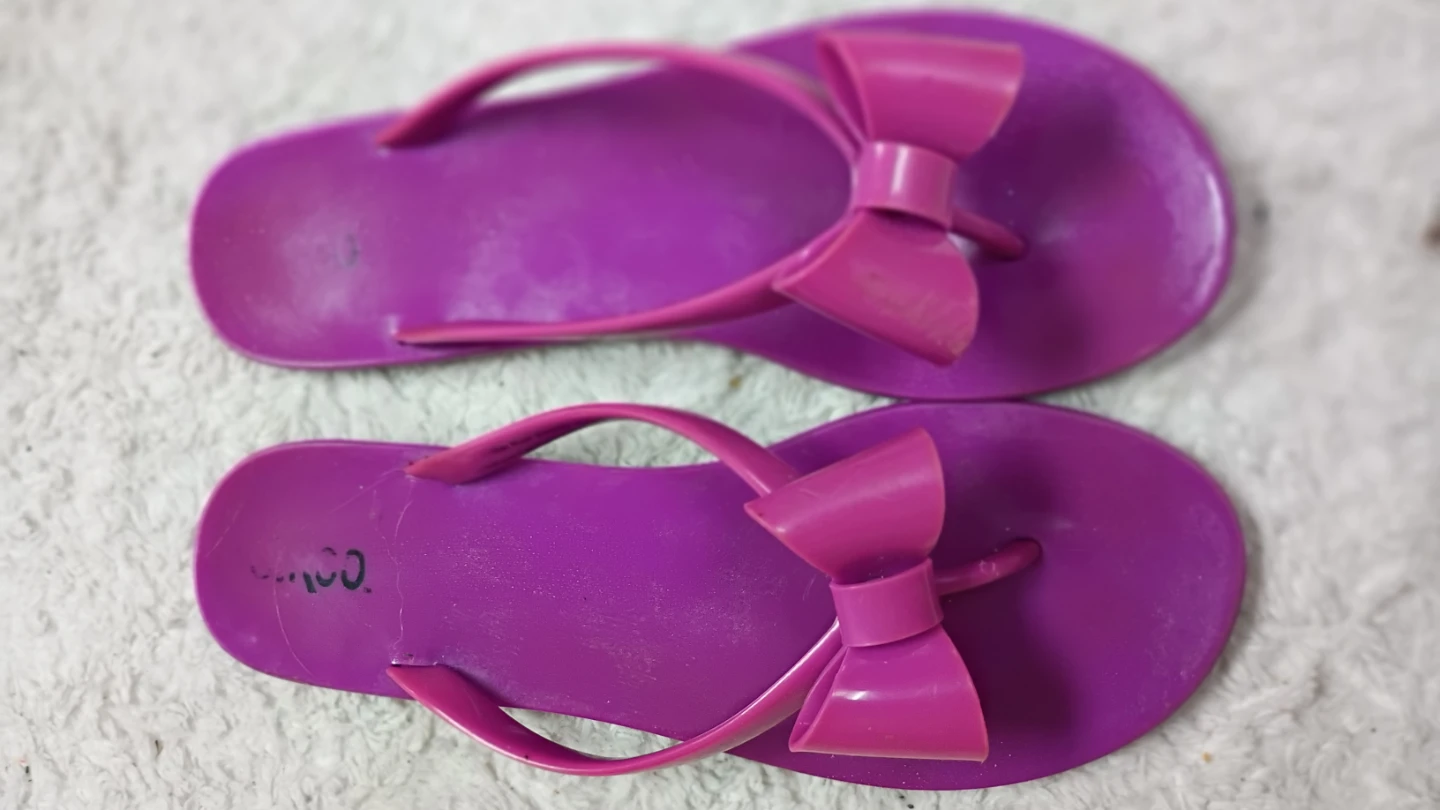 Purple Flip Flops with Bows - photo 5