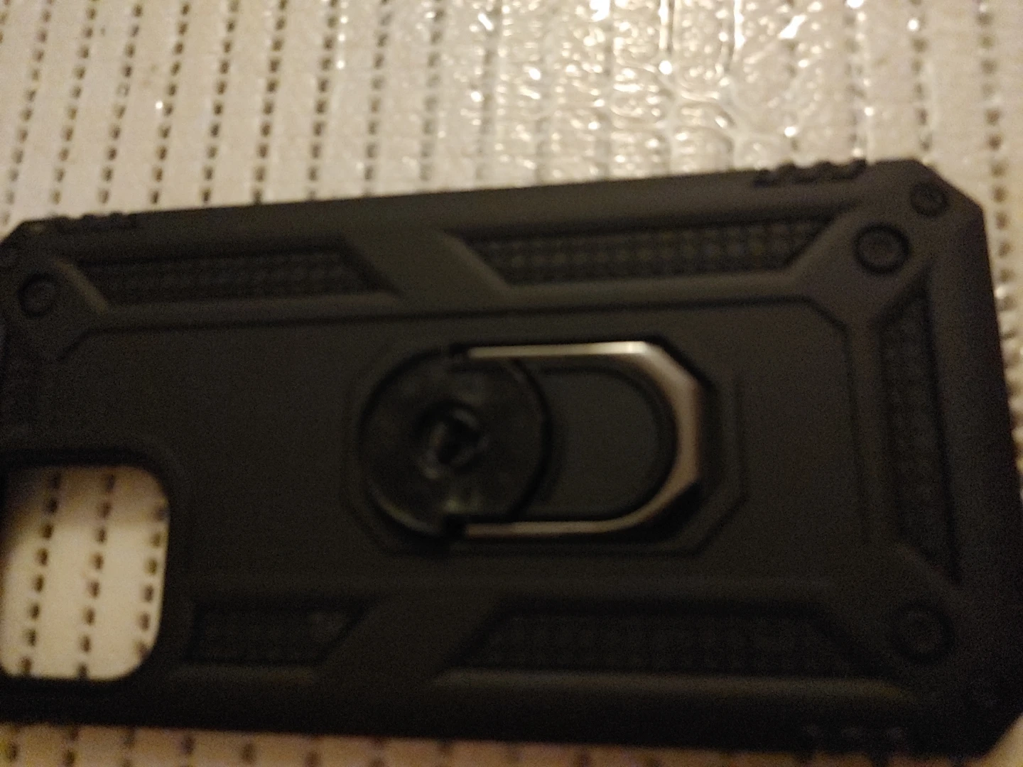 Black Phone Case with Kickstand and Ring - photo 2