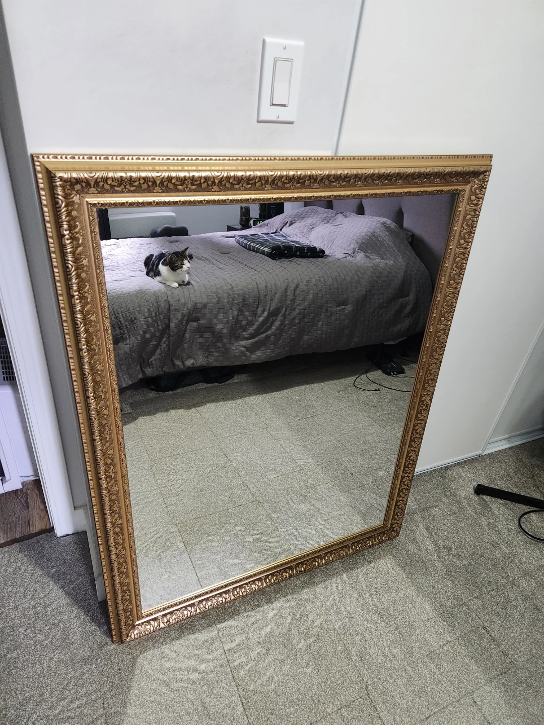 Large Ornate Gold Mirror