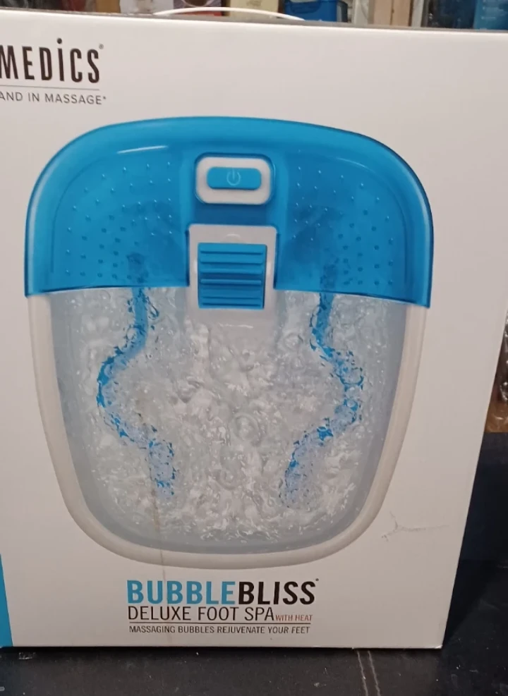 HoMedics Bubble Bliss Deluxe Foot Spa with Heat