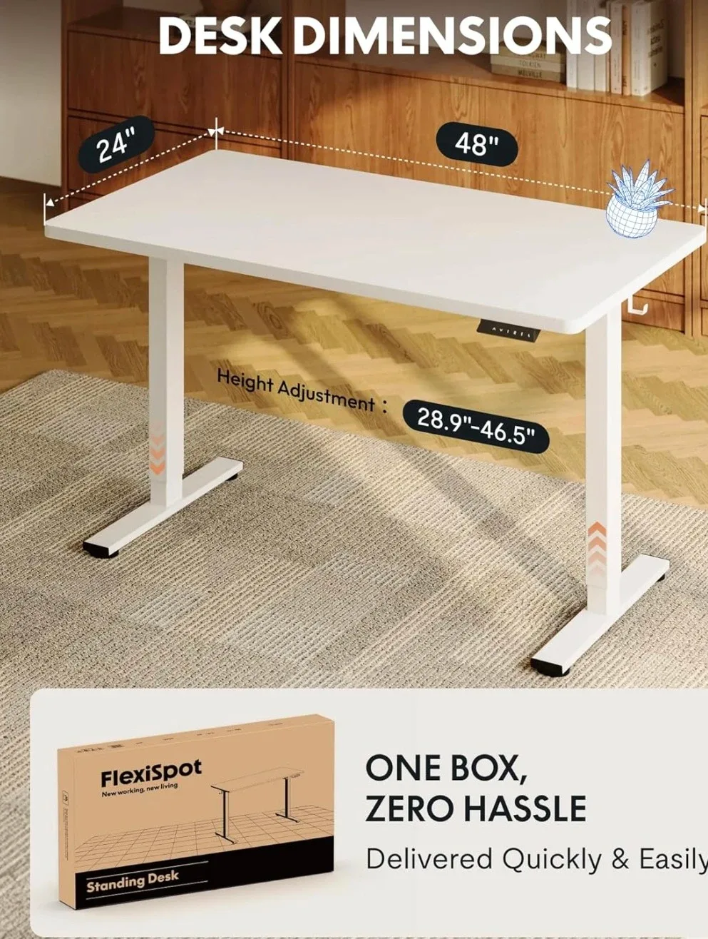 FlexiSpot Standing Desk - 48" x 24" - photo 5