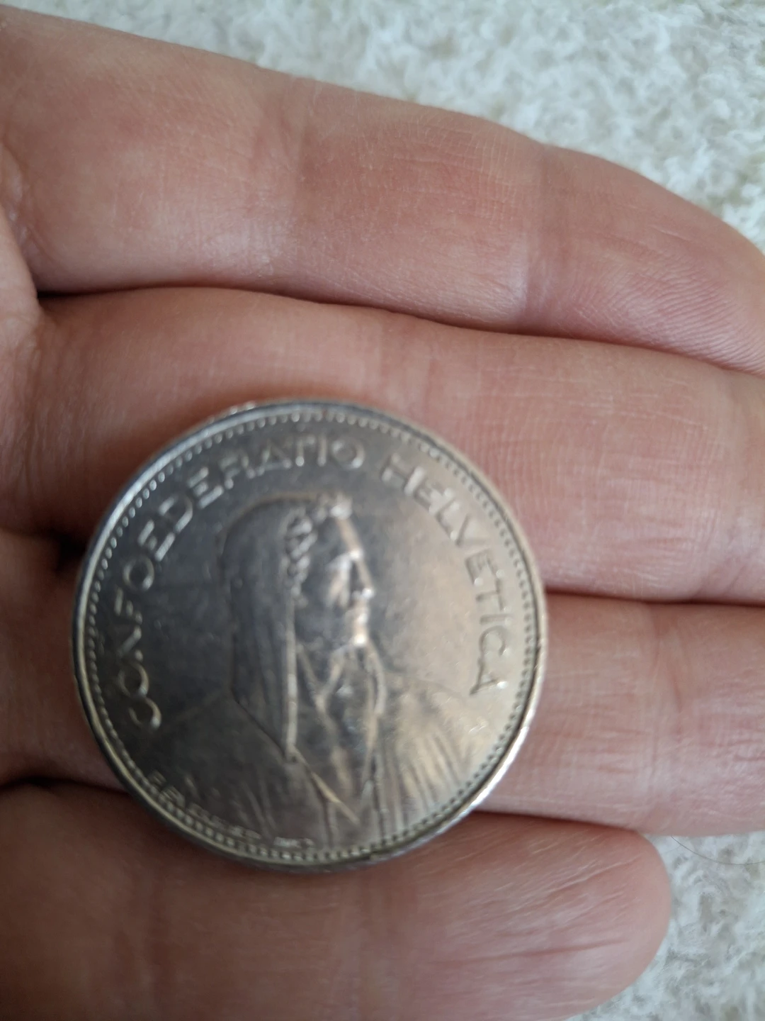 Switzerland 5 Franc Coin 1997