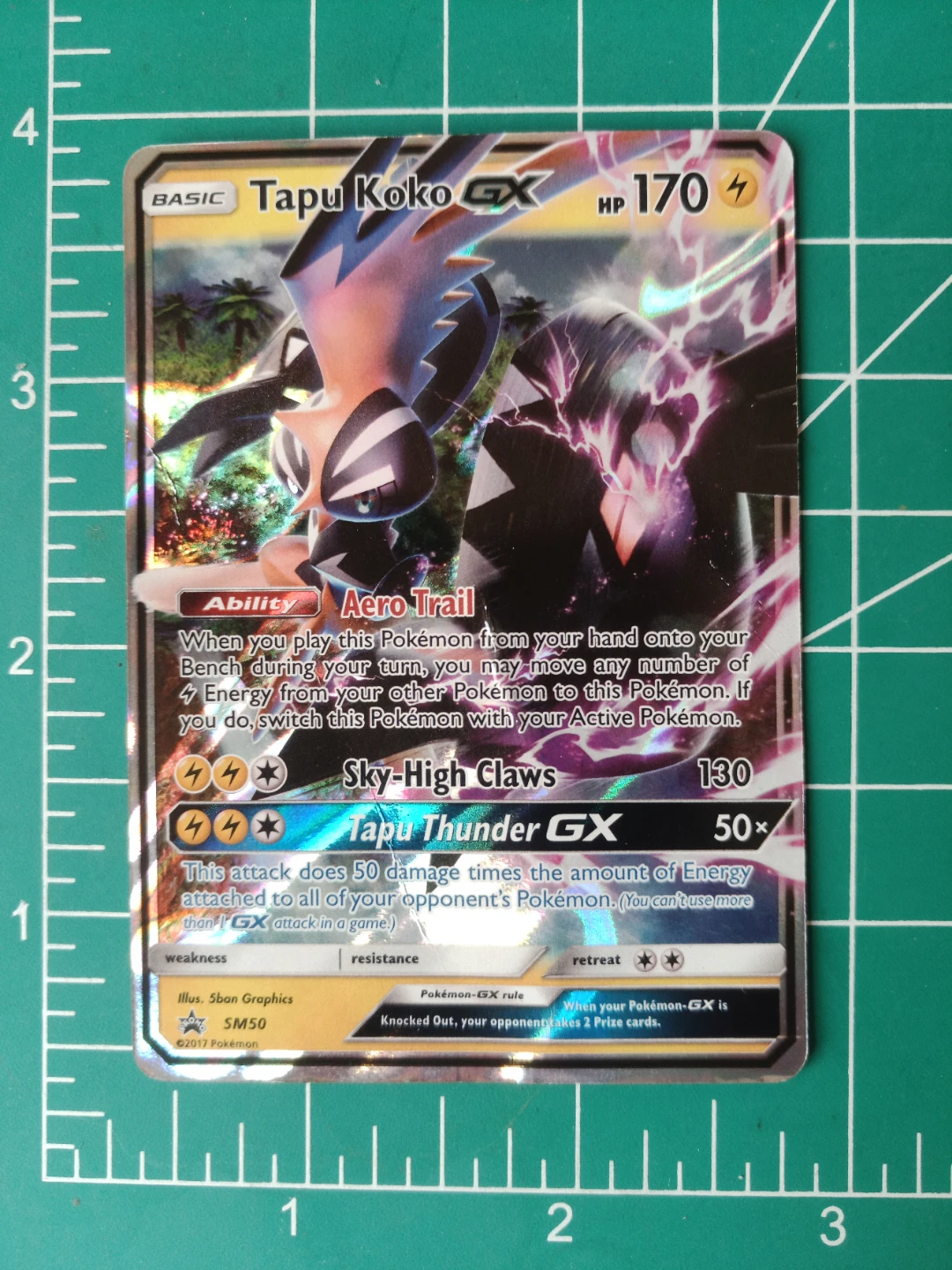 Pokemon Tapu Koko GX Trading Card SM50