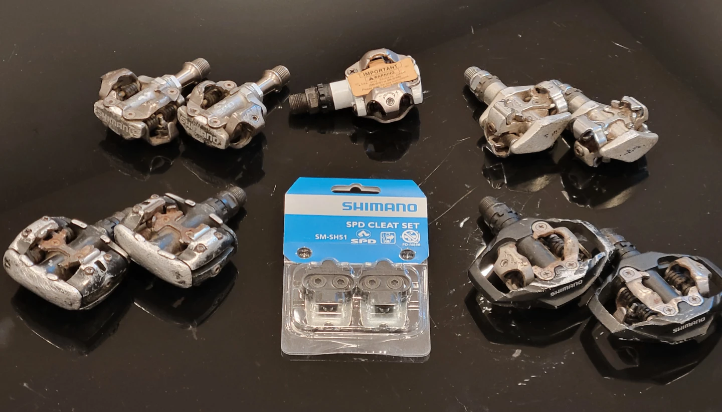 Vintage Shimano Deore XT XTR SPD clipless pedals