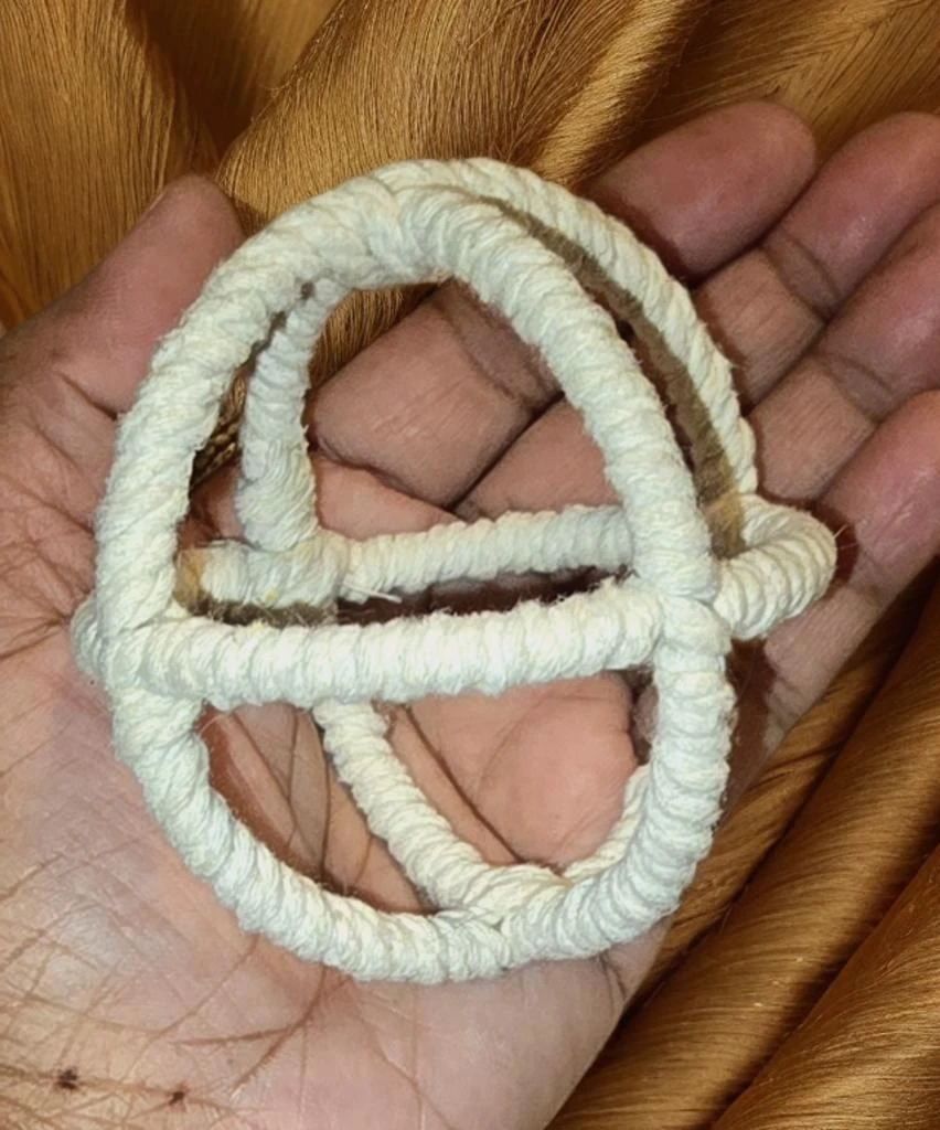 🥕White Rope Knot Decor - photo 3