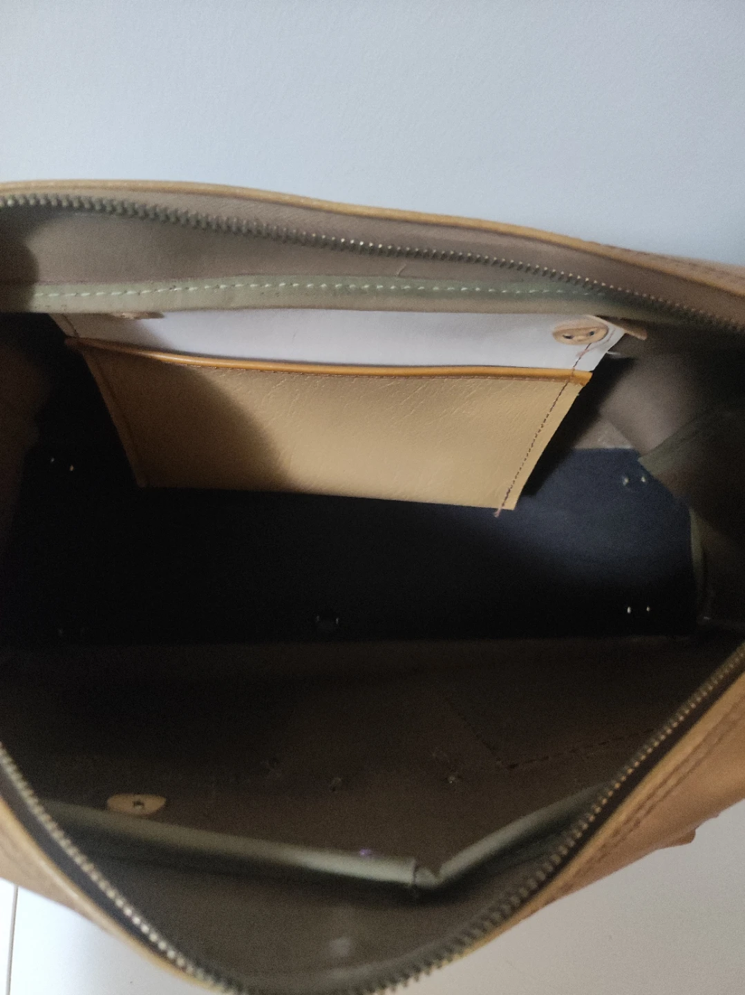 Tan Leather Weekender Bag - photo 5