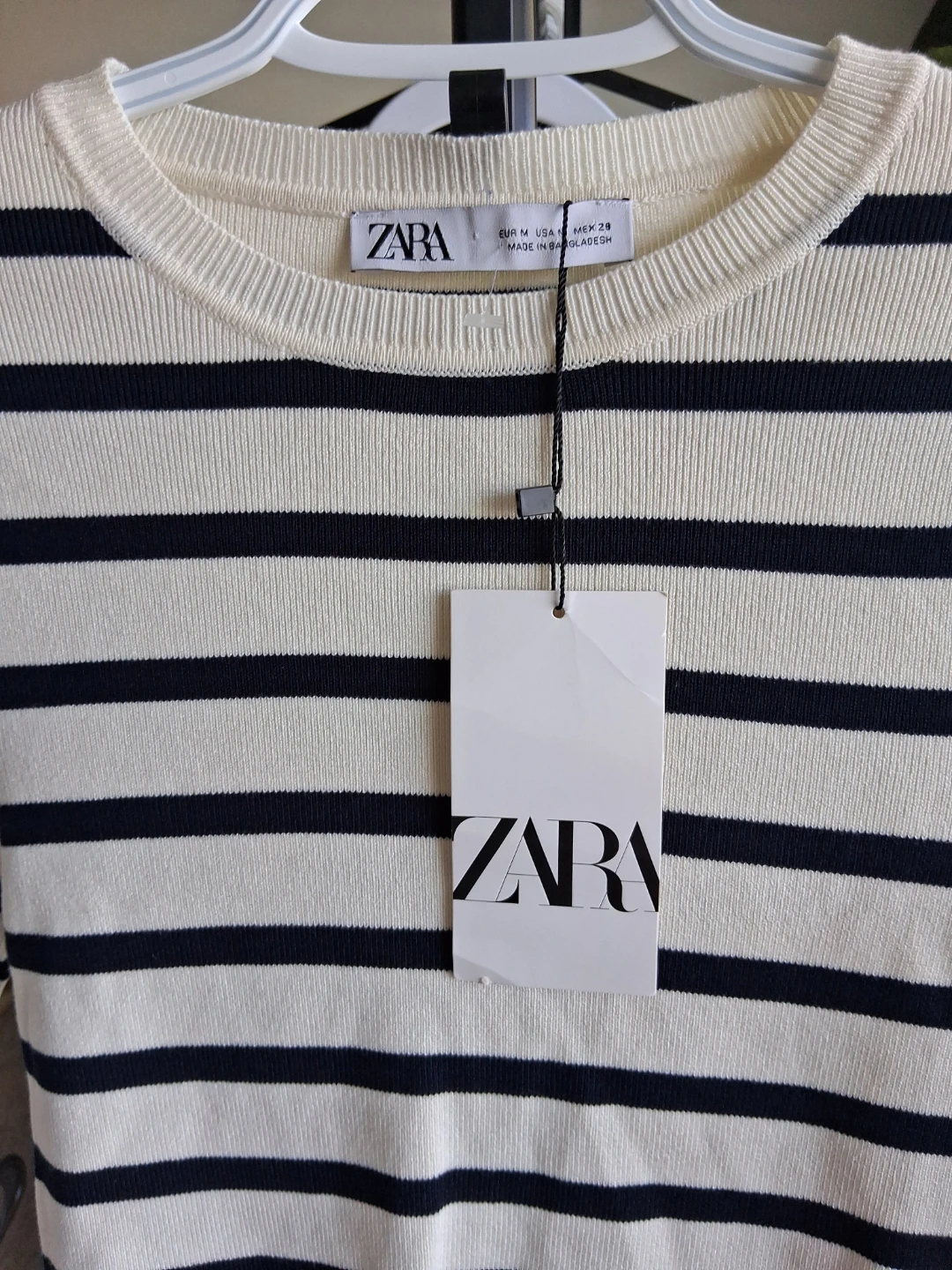 ZARA Striped Long-Sleeve Top Size M - photo 4