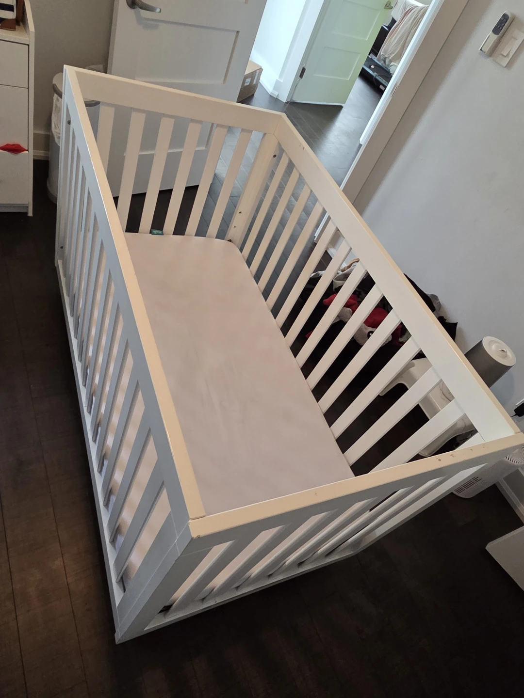 White Wooden Crib - photo 2