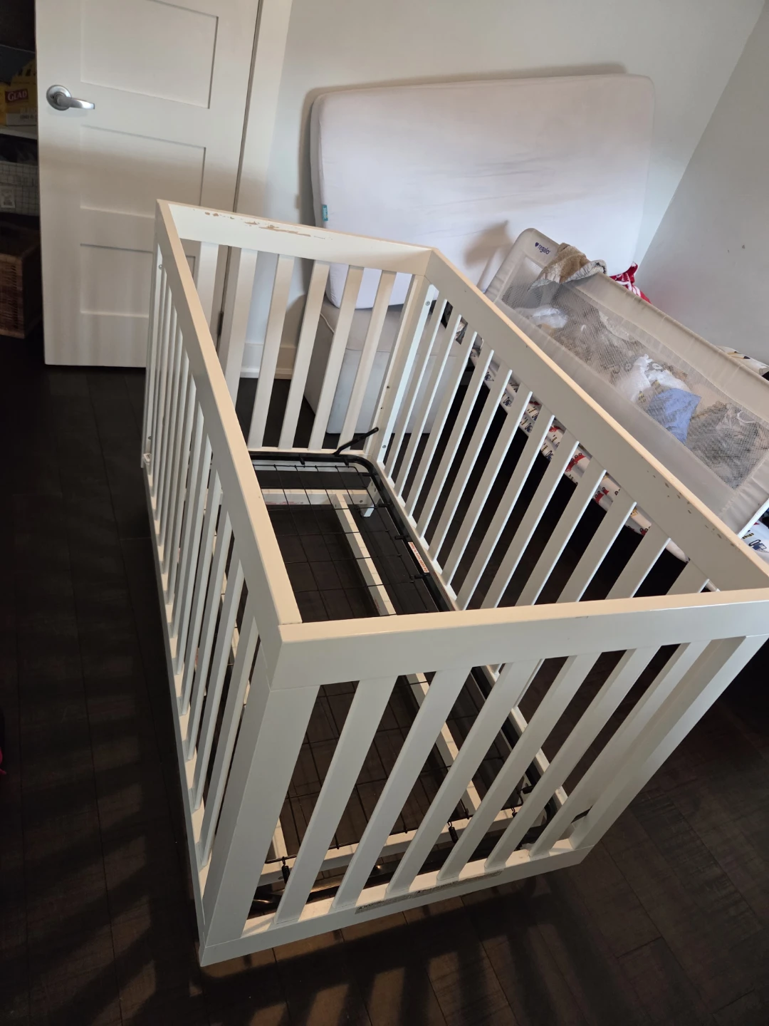 White Wooden Crib - photo 3