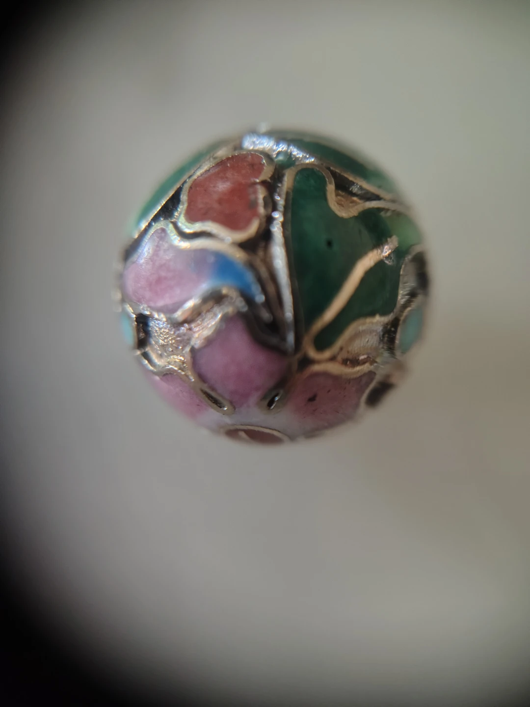 20 Vintage Chinese Cloisonne Beads - 10mm - photo 4