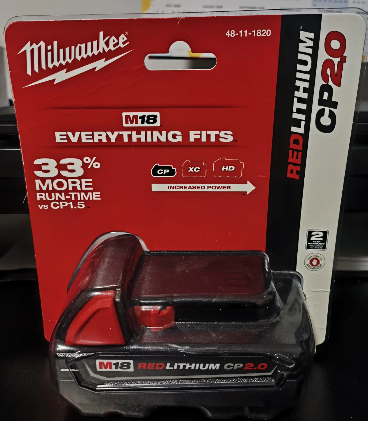Milwaukee M18 REDLITHIUM CP2.0 Battery