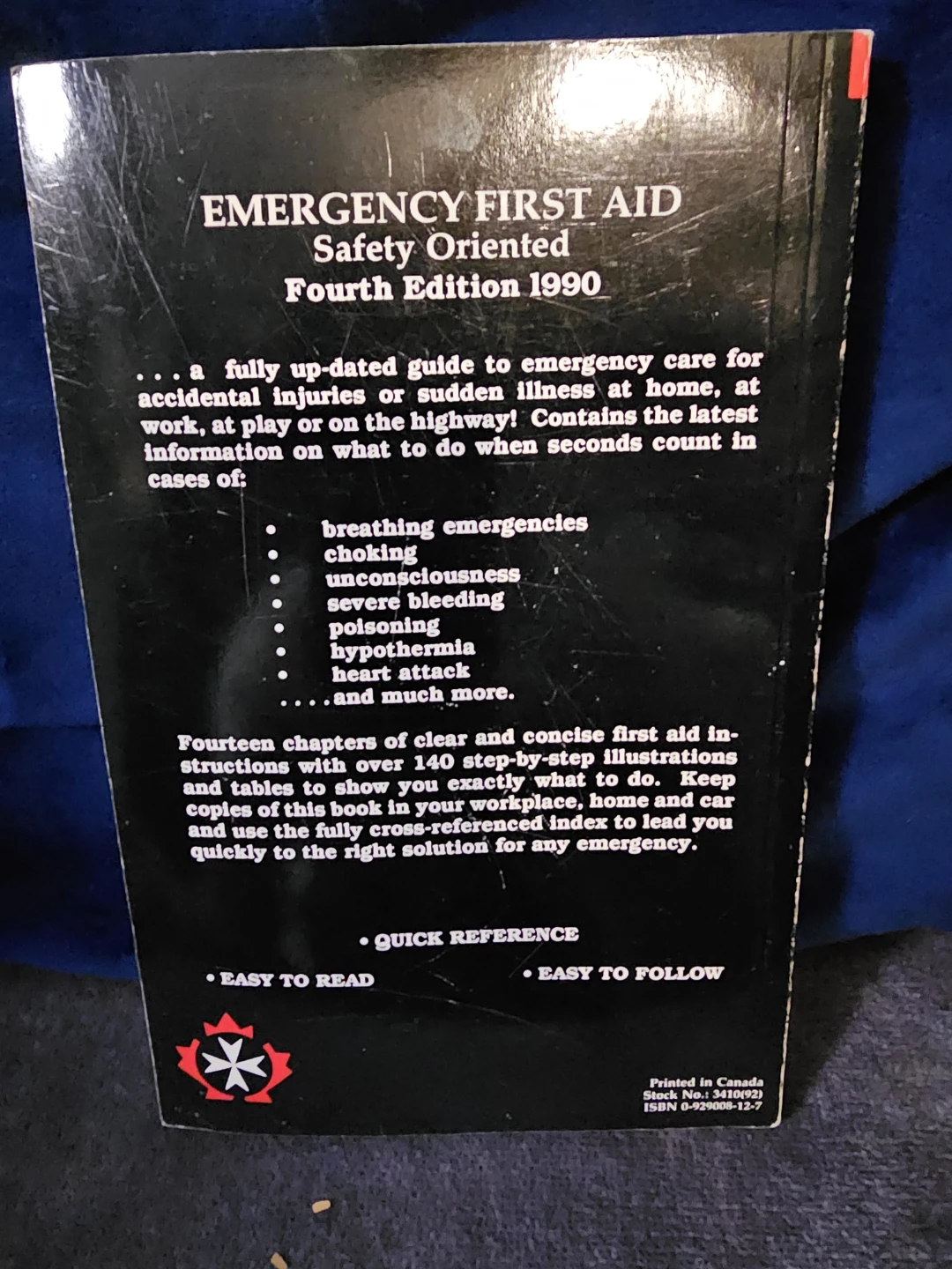 Emergency First Aid Safety Oriented Fourth Edition 1990 Book - photo 3