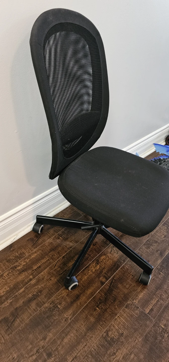 Black Office Chair with Mesh Back - photo 2