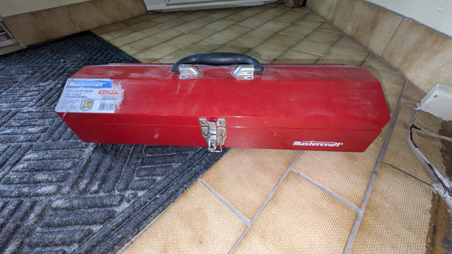 Mastercraft Red Metal Toolbox