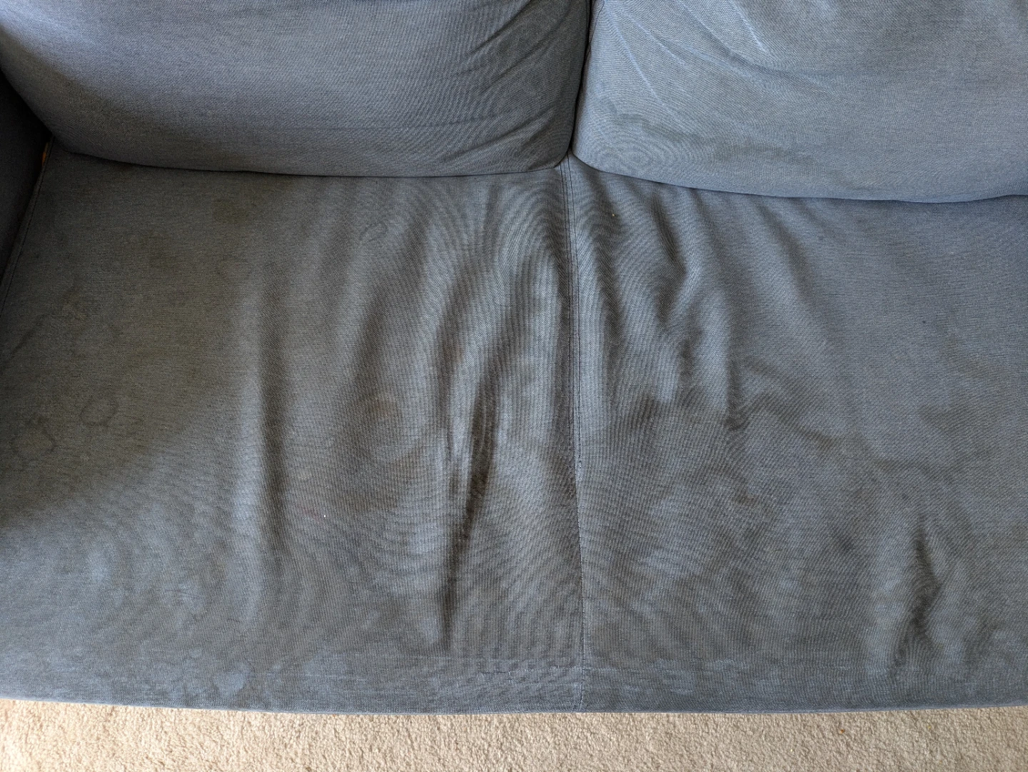 Blue Two-Seater Sofa - photo 3