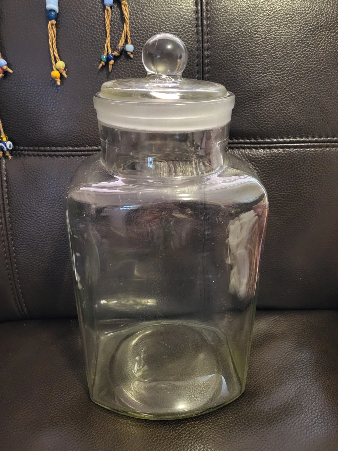 14" XLarge Glass Apothecary Jar with Lid