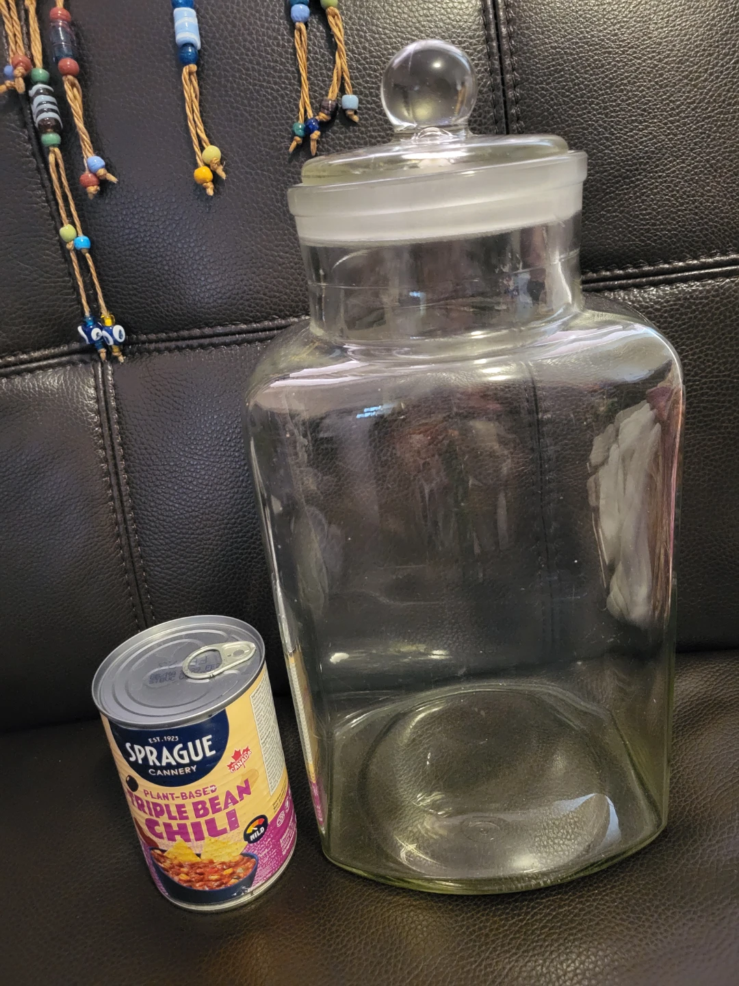 14" XLarge Glass Apothecary Jar with Lid - photo 2