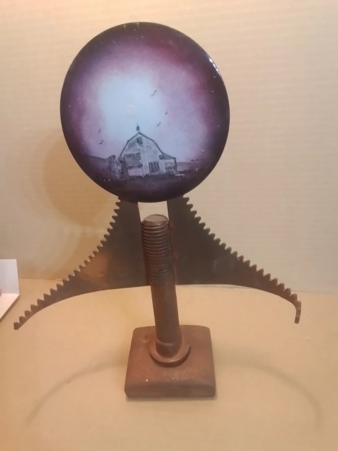 Tibor Timár Signed 12.5" Industrial Assemblage Sculpture - 1993
